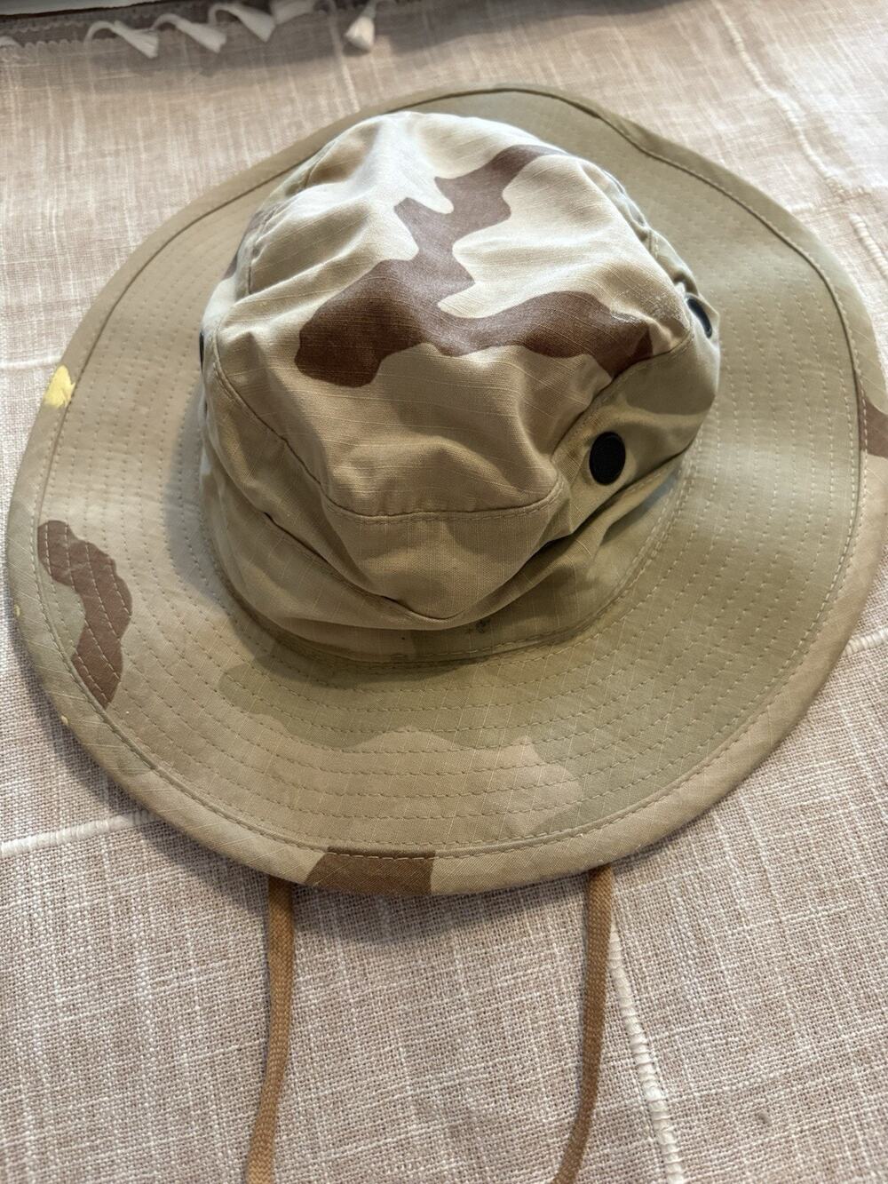 R&B, Inc. US Military Desert Camo Hot Weather Boonie Sun Hat Size 7 3/4